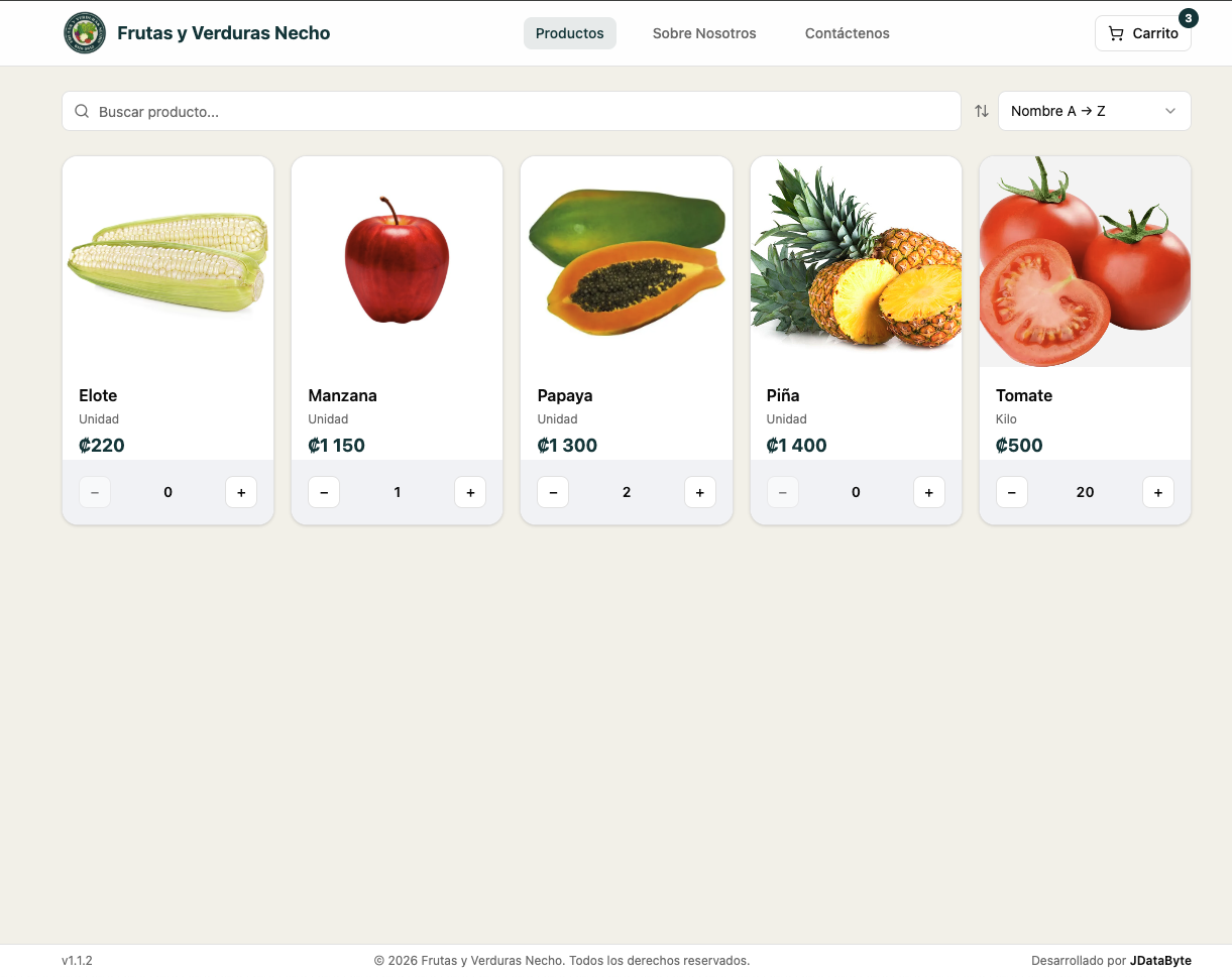 Frutas y Verduras Necho